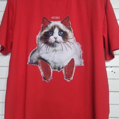 Футболка Julia (one size) JL67 red (лето) Julia JL67 red