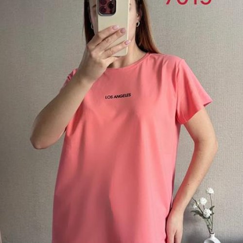 Футболка FSN (42-48) 7019 coral (лето) FSN 7019 coral