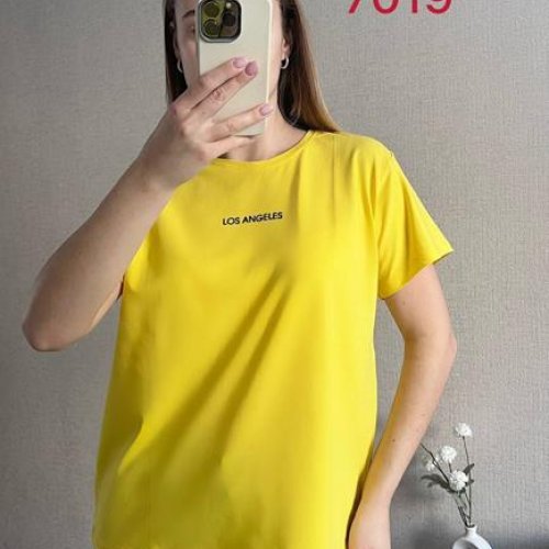 Футболка FSN (42-48) 7019 yellow (лето) FSN 7019 yellow