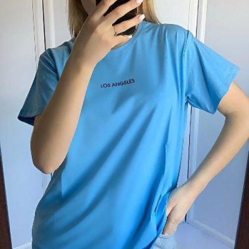 Футболка FSN (42-48) 7019-1 l.blue (лето) FSN 7019-1 l.blue