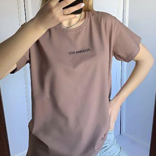 Футболка FSN (42-48) 7019 brown (лето) FSN 7019 brown
