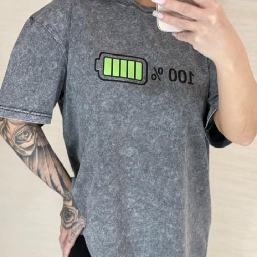 Футболка Lora (S-L) LR121 grey (лето) Lora LR121 grey
