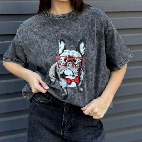 Футболка Lora (S-XL) LR90 grey (лето) Lora LR90 grey