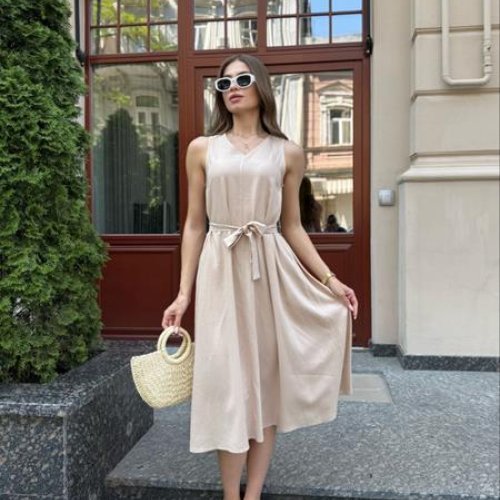 Платье Arina (42-52) 1610 beige (лето) Arina 1610 beige