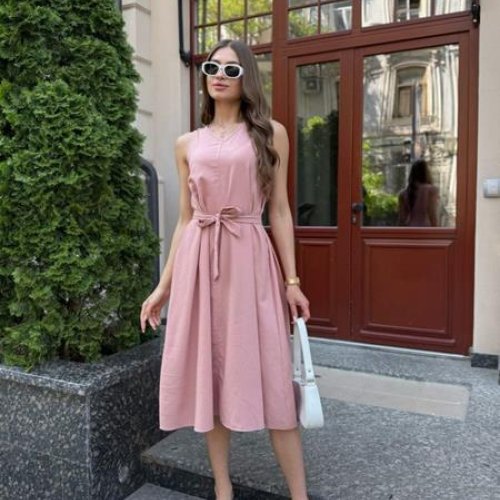 Платье Arina (42-52) 1610 pink (лето) Arina 1610 pink