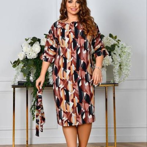 Платье Arina (48-58) 2427 brown (лето) Arina 2427 brown