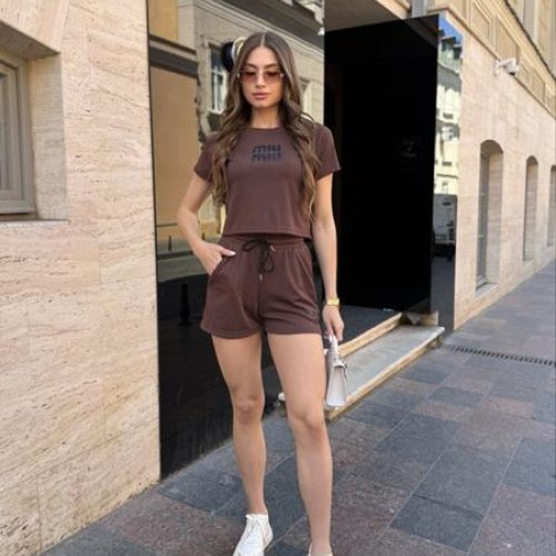 Костюм Arina (42-48) 4214 brown (лето) Arina 4214 brown