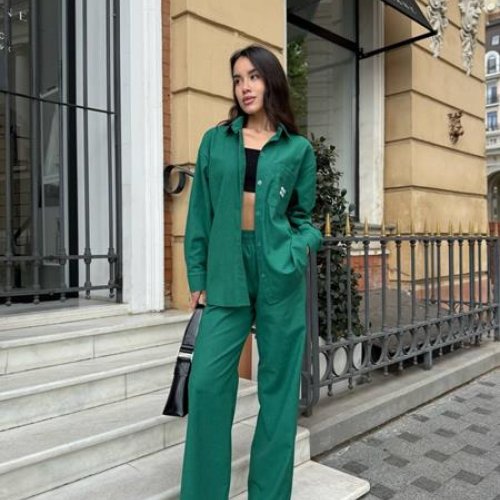 Костюм Arina (42-52) 8072 d.green (лето) Arina 8072 d.green