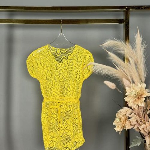 Туника DFK (M-XL) 8866 yellow (лето) DFK 8866 yellow