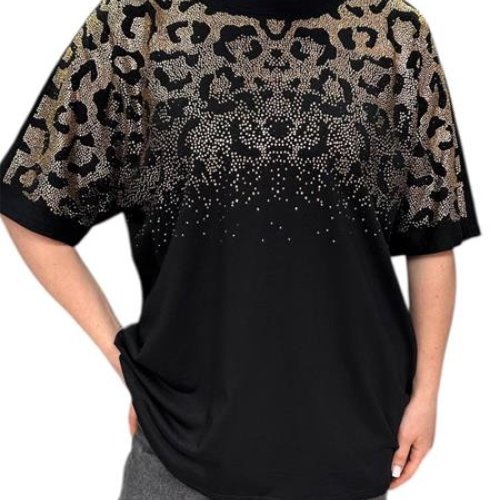Футболка LeVisha (48-58) 25110 black-beige (лето) LeVisha 25110 black-beige