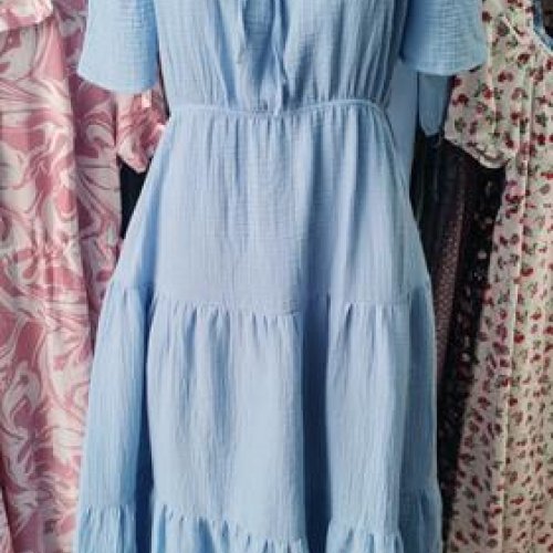 Платье Deliv (L-2XL) 587 l.blue (лето) Deliv 587 l.blue