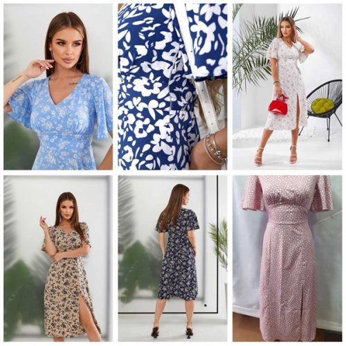 Платье Deliv (S-XL) 563 l.blue (лето) Deliv 563 l.blue