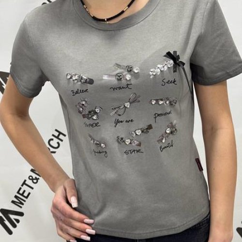 Футболка Met&March (one size) 3821 grey (лето) Met&March 3821 grey