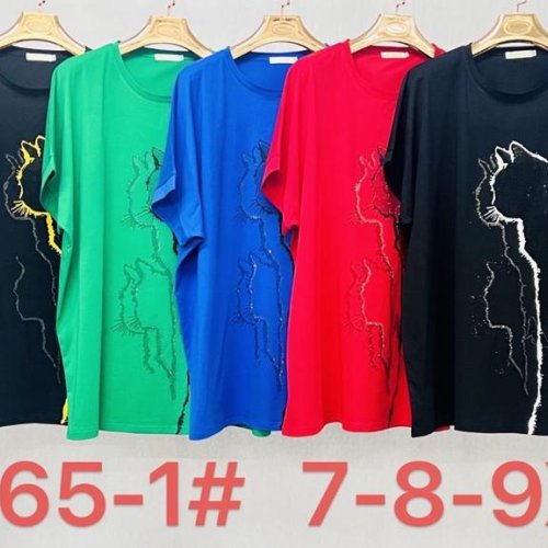 Футболка Immei (7XL-9XL) 7165-1 navy (лето) Immei 7165-1 navy