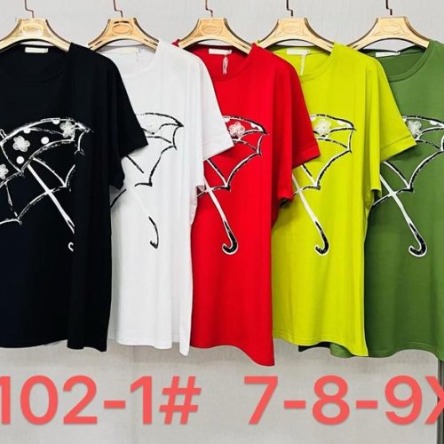 Футболка Immei (7XL-9XL) 9102-1 black (лето) Immei 9102-1 black