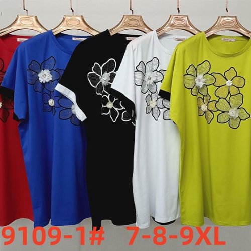 Футболка Immei (7XL-9XL) 9109-1 white (лето) Immei 9109-1 white