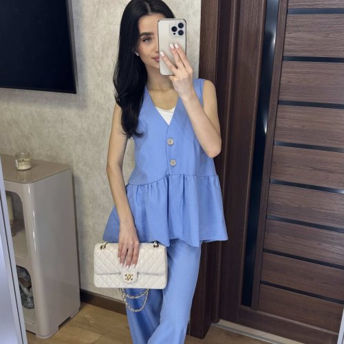 Костюм Valentina (42-48) 011 l.blue (лето) Valentina 011 l.blue