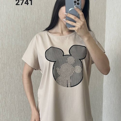 Футболка FSN (48-54) 2741 beige (лето) FSN 2741 beige