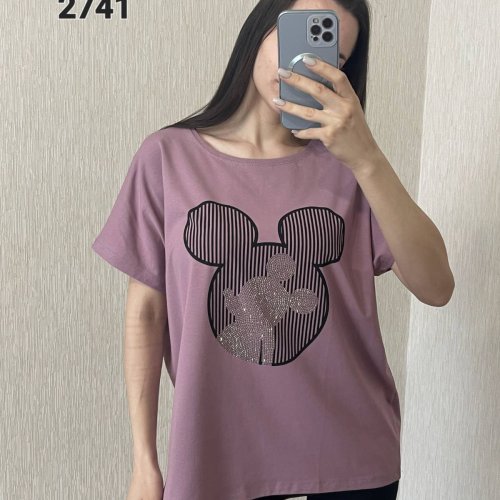 Футболка FSN (48-54) 2741 purple (лето) FSN 2741 purple