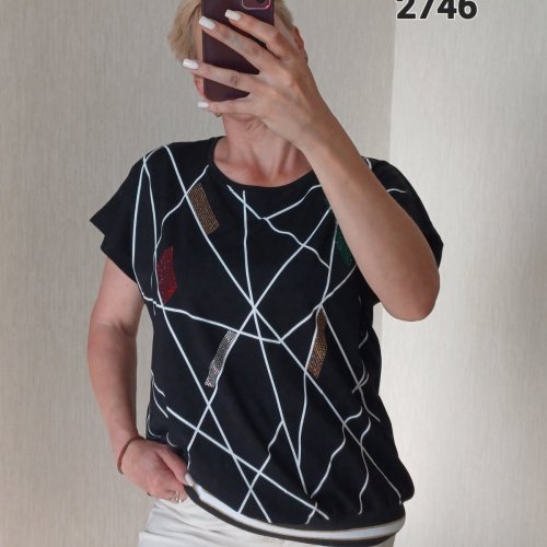 Футболка FSN (50-56) 2746 black (лето) FSN 2746 black