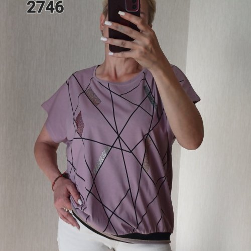 Футболка FSN (50-56) 2746 lilac (лето) FSN 2746 lilac