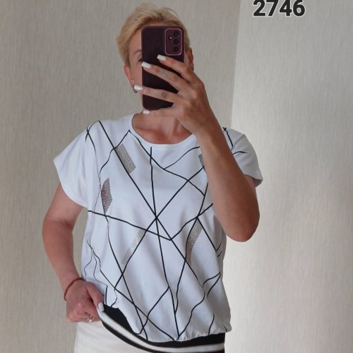 Футболка FSN (50-56) 2746 white (лето) FSN 2746 white