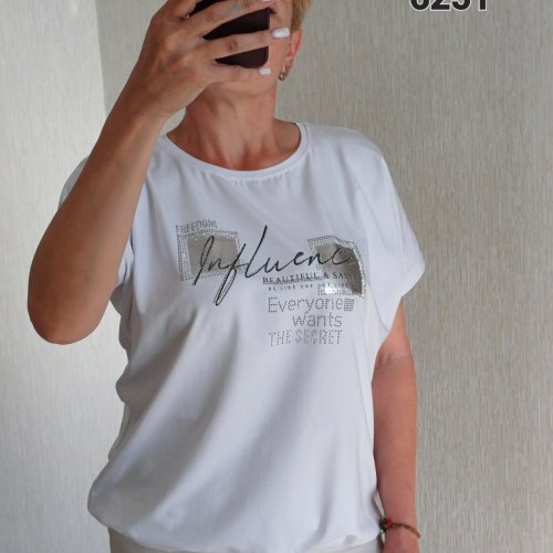 Футболка FSN (50-56) 6251 white (лето) FSN 6251 white