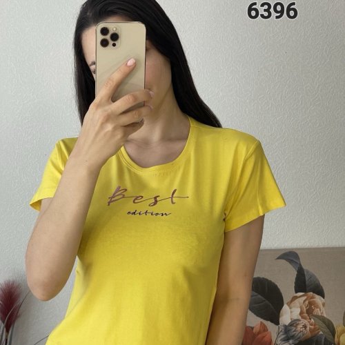 Футболка FSN (42-48) 6396 yellow (лето) FSN 6396 yellow