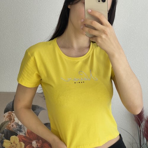 Футболка FSN (42-48) 6396-1 yellow (лето) FSN 6396-1 yellow
