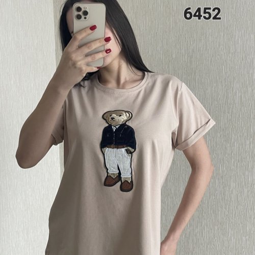 Футболка FSN (46-52) 6452 beige (лето) FSN 6452 beige