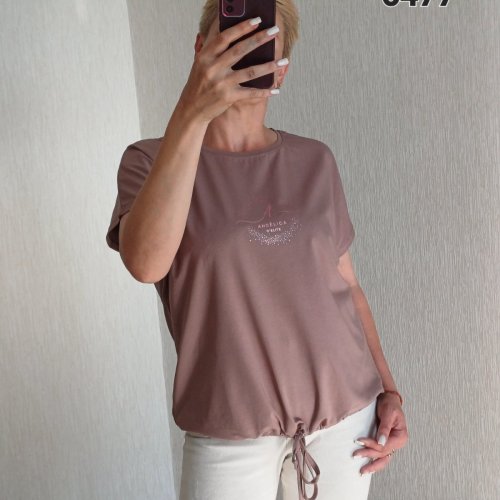 Футболка FSN (50-56) 6477 brown (лето) FSN 6477 brown