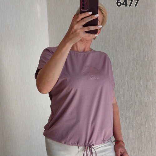 Футболка FSN (50-56) 6477 lilac (лето) FSN 6477 lilac