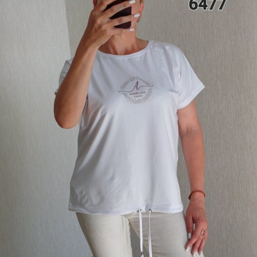 Футболка FSN (50-56) 6477 white (лето) FSN 6477 white