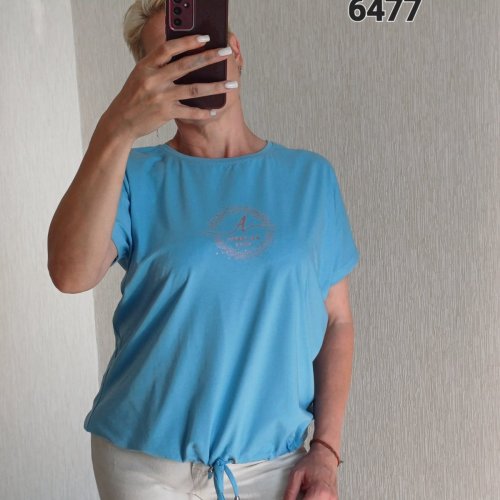 Футболка FSN (50-56) 6477-1 l.blue (лето) FSN 6477-1 l.blue