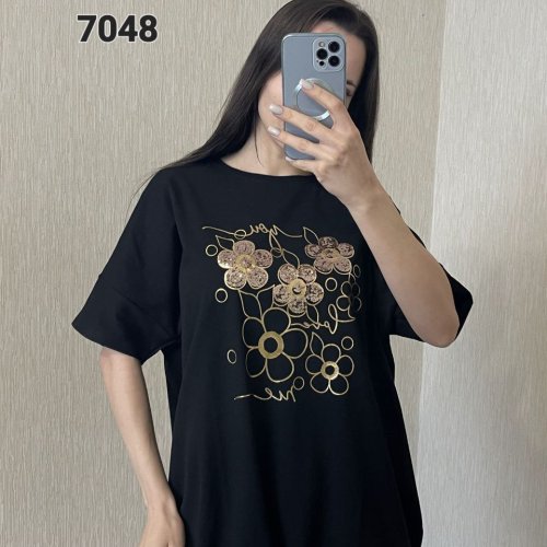 Футболка FSN (52-58) 7048 black (лето) FSN 7048 black