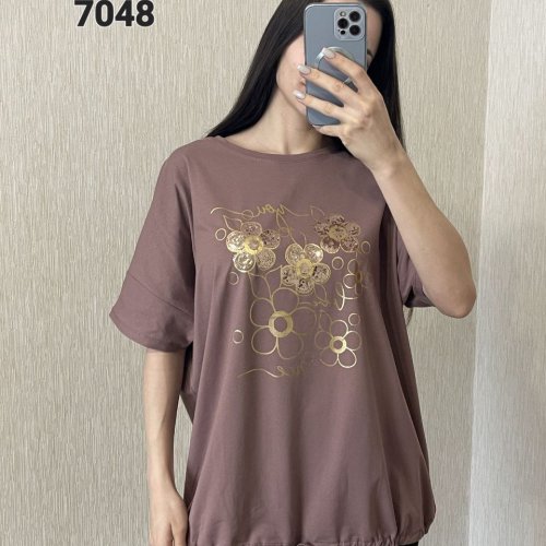 Футболка FSN (52-58) 7048 brown (лето) FSN 7048 brown