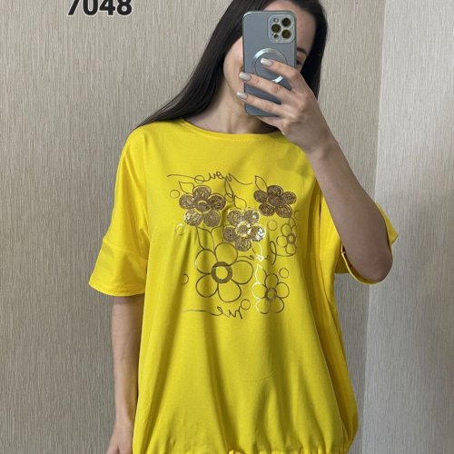 Футболка FSN (52-58) 7048 yellow (лето) FSN 7048 yellow