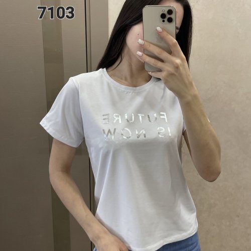 Футболка FSN (42-48) 7103 white (лето) FSN 7103 white