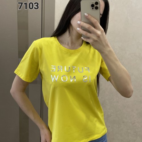 Футболка FSN (42-48) 7103 yellow (лето) FSN 7103 yellow