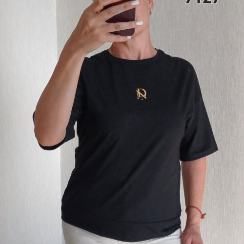 Футболка FSN (48-54) 7127 black (лето) FSN 7127 black
