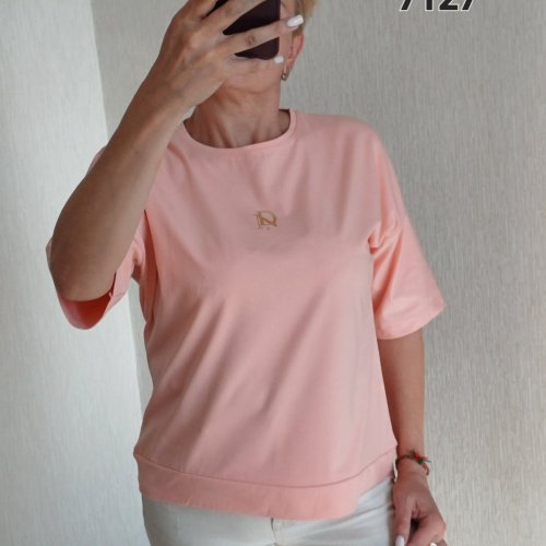 Футболка FSN (48-54) 7127 peach (лето) FSN 7127 peach