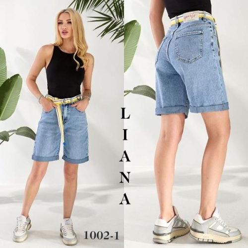 Шорты Liana Denim (25-30) 1-002-1 l.blue (лето) Liana Denim 1-002-1 l.blue