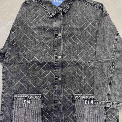 Рубашка Liana Denim (3XL-8XL) 467 grey (деми) Liana Denim 467 grey