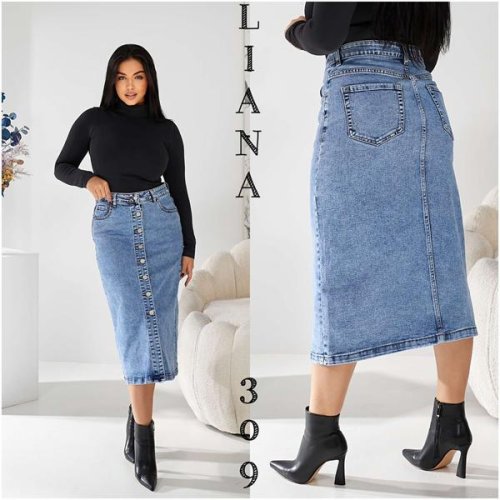 Юбка Liana Denim (30-36) 309 blue (лето) Liana Denim 309 blue