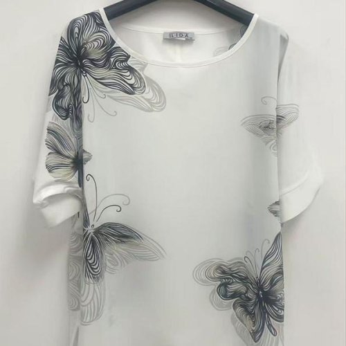 Футболка LIDA (52-62) 5018 white-grey (лето) LIDA 5018 white-grey