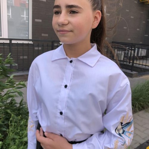 Рубашка Moda school (128-146) M20 white (деми) Moda school M20 white