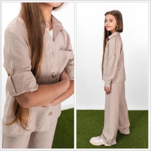Костюм Moda school (122-152) 8503 beige (лето) Moda school 8503 beige