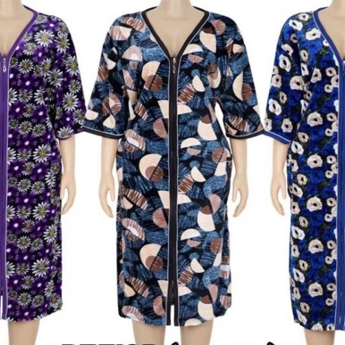 Халат Vanda (XL-5XL) S12 mix (лето) Vanda S12 mix