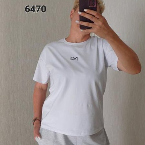 Футболка FSN (48-52) 6470 white (лето) FSN 6470 white