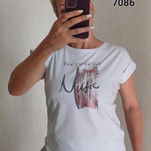 Футболка FSN (46-52) 7086 white (лето) FSN 7086 white